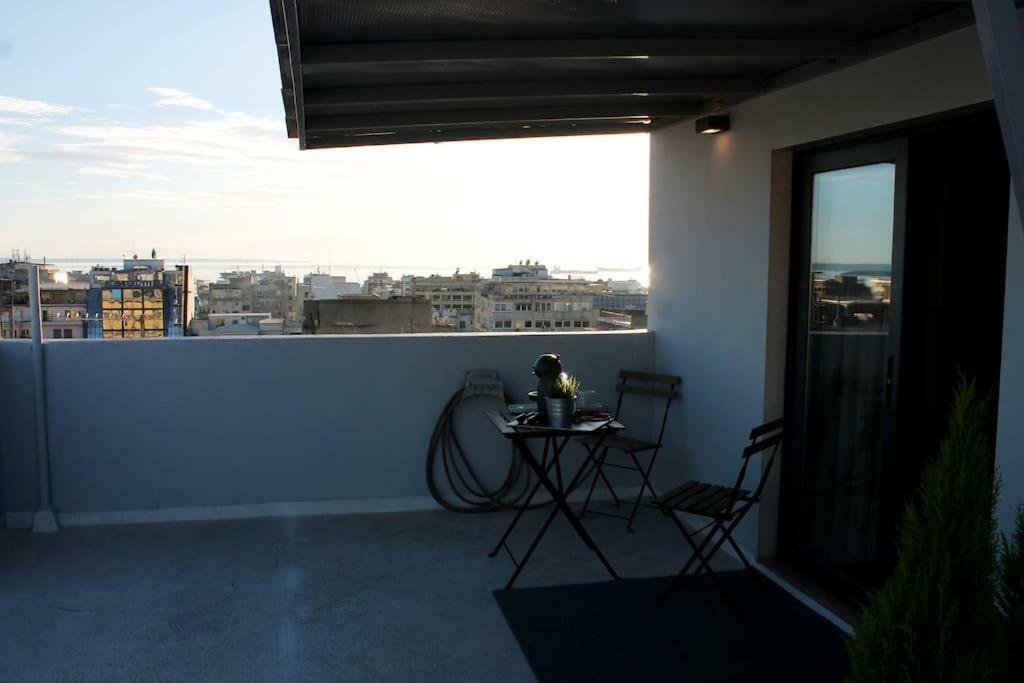 Stylish Seaview Rooftop Thessaloniki Buitenkant foto